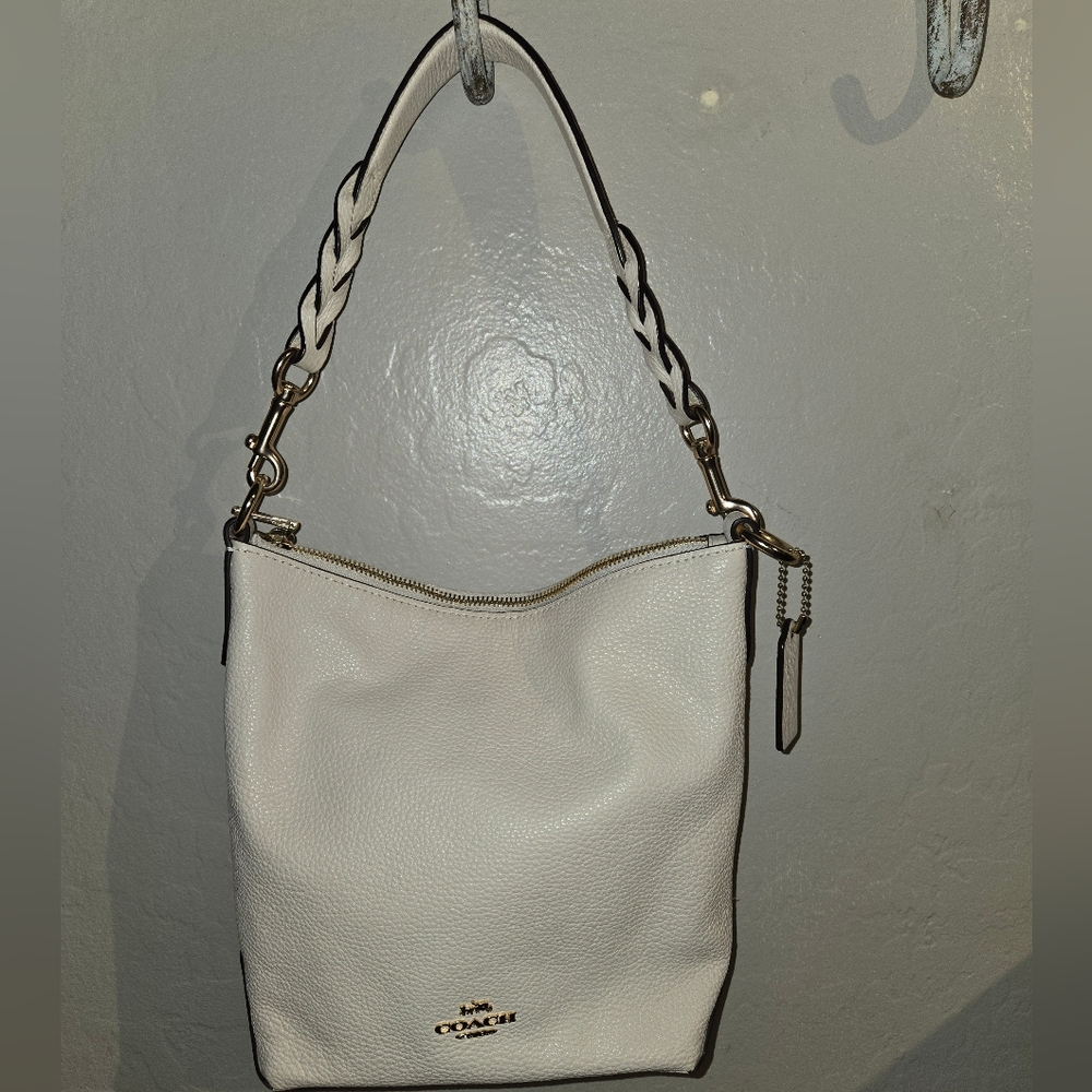 Coach Abby Mini Duffel Bag (Chalk/Gold Accents)